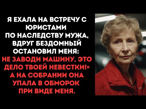 Видео: Я спешила на встречу по наследству мужа — бездомный остановил: «Не заводи машину, твоя невестка...