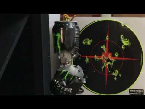 Видео: Можно ли разрезать банку пополам с помощью пневматического пистолета менее чем за 50 выстрелов?