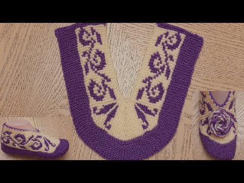 Видео: НОВИНКА 2021 : Классные тапочки-следки на двух спицах без швов ( 1 ЧАСТЬ ).