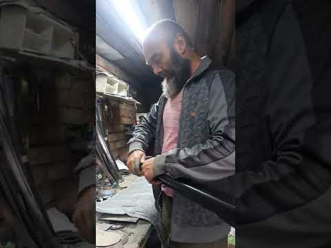 Видео: Как оклеить  кожей ножны кавказской шашки