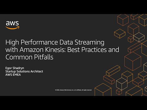 Видео: Высокопроизводительный стриминг с Amazon Kinesis