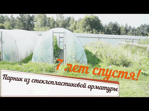 Видео: парник из стеклопластиковой арматуры. Что с ним стало за 7 лет