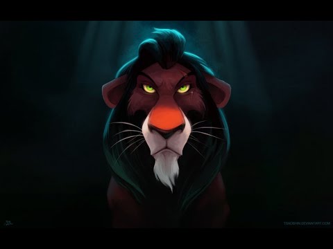 Видео: Как нарисовать Шрама из мультика "Король Лев" How to draw Scar from "The Lion King"