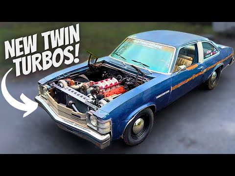 Видео: TWIN TURBO LS $200 Junkyard Sleeper получает большие турбины!!