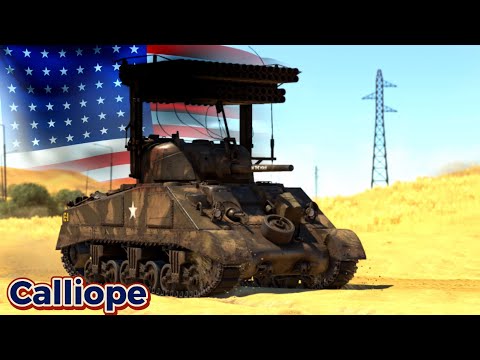 Видео: Ракетоносец обзор танка Calliope в WarThunder mobile