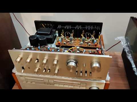 Видео: Усилители только распакованные, без профилактики - Sansui AU-D707X и Pioneer SA-8900.