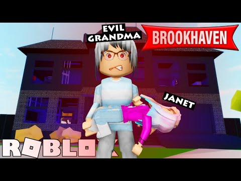 Видео: Джанет удочеряет злая бабушка в Брукхейвене! | Roblox