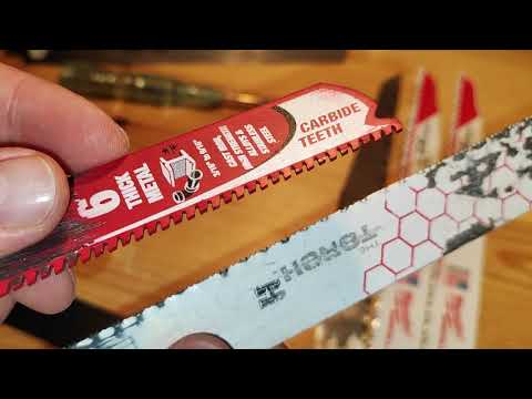 Видео: Пилки для сабельных пил. Milwaukee и другие.