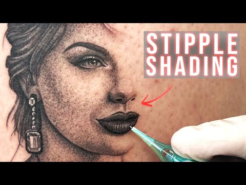 Видео: Как сделать татуировку — штриховка, перцовая штриховка + бесплатный трафарет