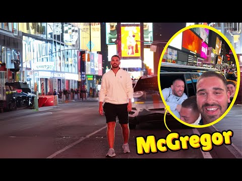 Видео: ВИДЯХ МАКГРЕГЪР В NEW YORK...