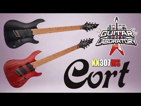 Видео: Электрогитара 7 струн Cort KX307MS. Мультимензура (веерные лады)