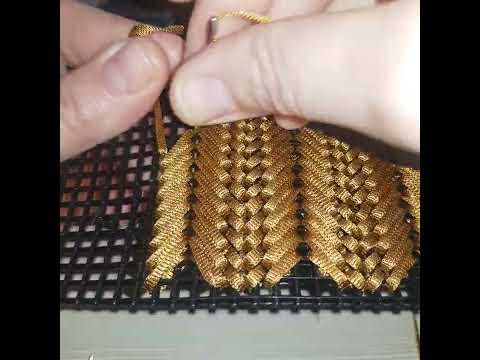 Видео: сумка на пластиковой канве и ленточный шнур