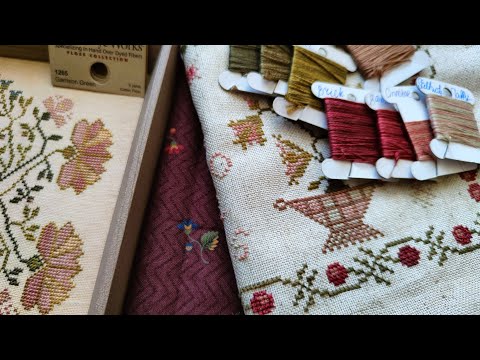 Видео: 10/16. Sewing club "Rose hips and ivy" от BBD. Летний примитив. Вышивка выходного дня.