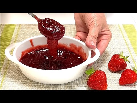 Видео: Клубничный джем без загустителя / Strawberry jam without thickener