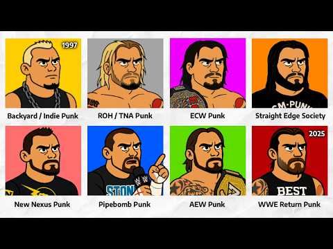 Видео: Каждая версия CM PUNK объясняется за 11 минут