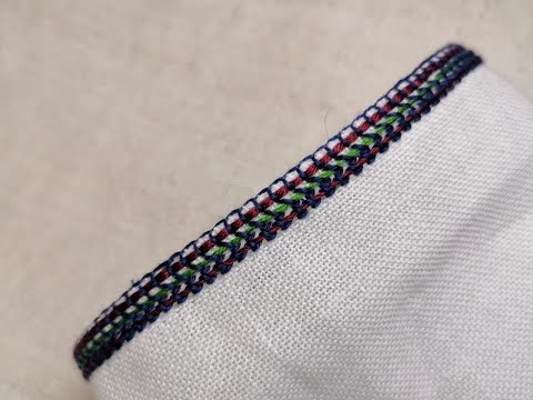 Видео: Кольорова обробка краю (манжета) Східне Поділля ч. 1 /вишивка/hand embroidery/