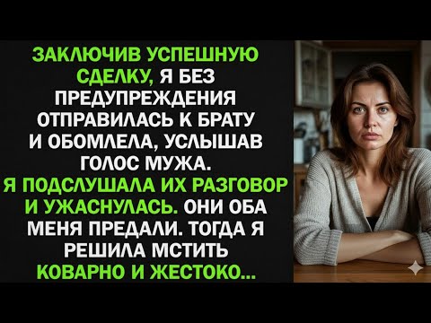 Видео: Подслушав разговор брата и мужа, я поняла, что они меня предали и начала жестоко мстить...