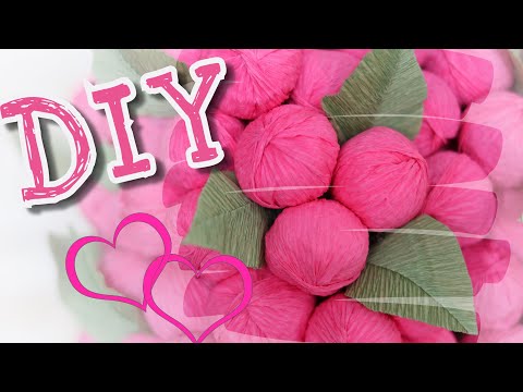 Видео: Декор "Ягода" из гофрированной бумаги для оформления объемных цифр. DIY. Декор объёмных цифр.