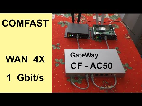 Видео: Шлюз Агрегатор ComFast CF-AC50