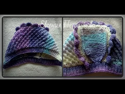 Видео: Как связать чепчик для новорожденного спицами