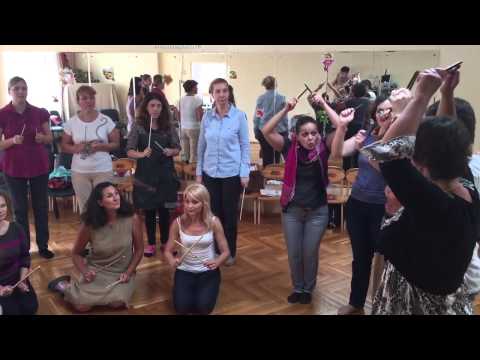 Видео: Игра с палочками. Орф- Шульверк. Москва 2015
