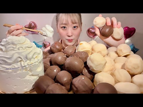 Видео: ASMR Пончики в шоколаде【русские субтитры】【Mukbang/ Eating Sounds】