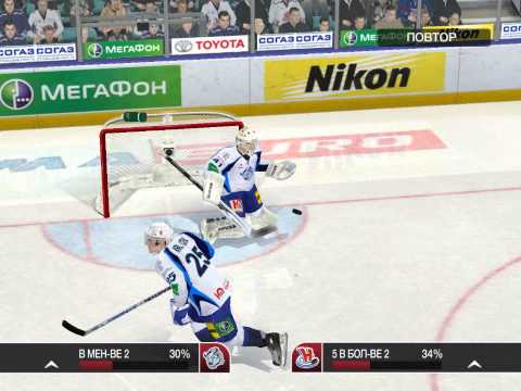 Видео: Прохождение КХЛ 12 игра 2