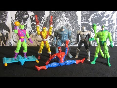 Видео: Человек-Паук 1994. Волна 3. Распаковка и обзор фигурок (игрушек) фирмы Toy Biz. Марвел