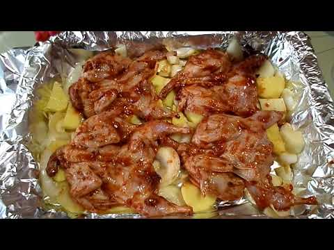 Видео: Перепелки в Духовке с Картошкой, полезно и вкусно!