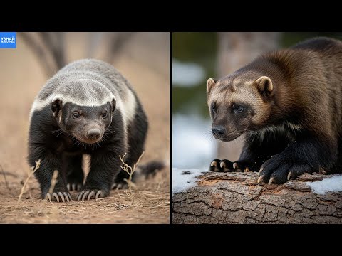 Видео: Росомаха Против Медоеда! Кто из Этих Животных Сильнее?