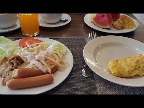 Видео: Утро. Завтрак в отеле Grand Jomtien Palace. Паттайя.