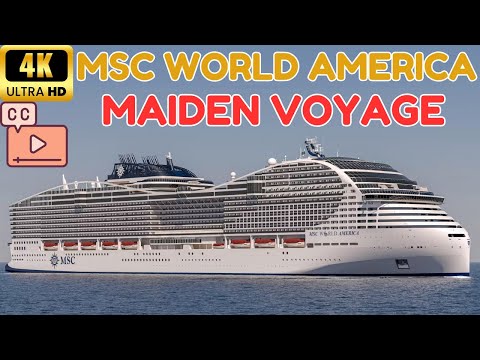Видео: 【4K】Испытайте Первое Плавание: Посадка и Отплытие на MSC World America (Субтитры)