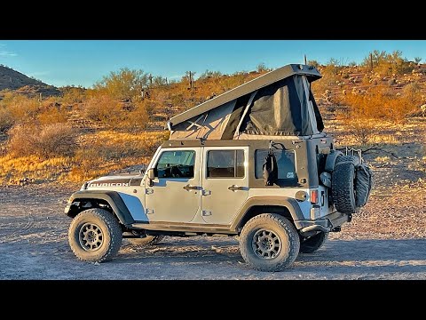 Видео: Ультимативный кемпер Jeep Wrangler, рассчитанный на 3 взрослых. Экскурсия на кемпере Ursa Minor P...