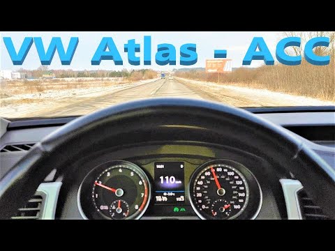 Видео: VW Atlas - Адаптивный круиз контроль