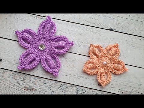 Видео: Чудо как хорош! Цветок крючком | Crochet Flower
