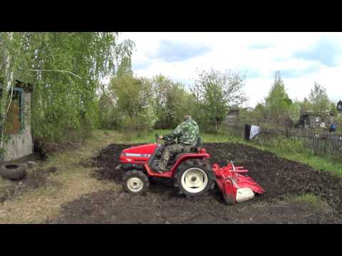 Видео: Вспашка целины! Yanmar KE-4//поднимаю необработанные земли