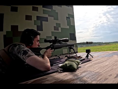 Видео: Тренировочный выезд по стрельбе на дальнюю дистанцию.Sako S20 hunter, 300WM(прицел dedal DHF5-20x56