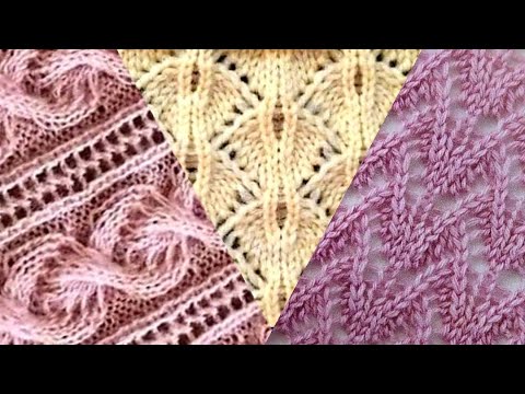 Видео: Вязание: 🔎10🔍 Красивые узоры вяжем спицами, #10. We knit beautiful patterns with knitting needles.