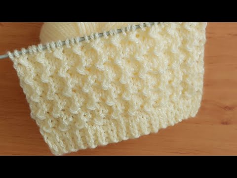 Видео: Объёмный 👍узор спицами для джемпера, свитера, кофточки, кардигана.