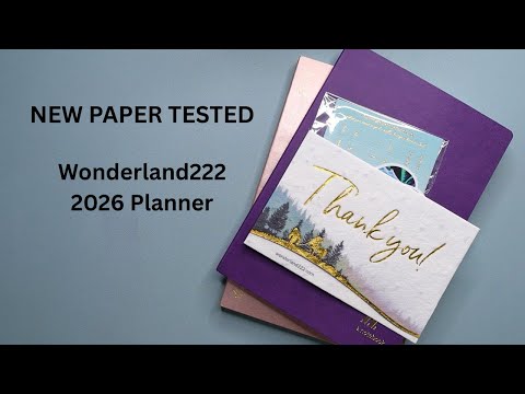 Видео: Wonderland 222 сменила бумагу — подходит ли она для перьевой ручки или нет?
