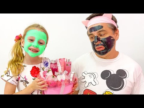 Видео: Настя устроила для папы салон красоты