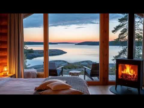 Видео: ASMR камин с видом на Ладожское озеро | Warm Evening by the Fireplace 🔥 | Lake Ladoga View 🌙