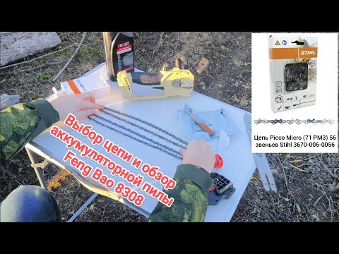 Видео: Аккумуляторная пила Feng Bao 8308