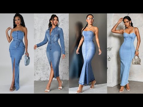 Видео: Как стильно носить джинсовые платья | Современная мода