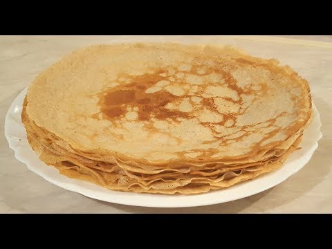 Видео: Блинчики из гречневой и пшеничной муки. Вкуснятина!!!