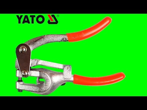 Видео: Yato YT-18973 дырокол с насадками для отверстий в листовом металле