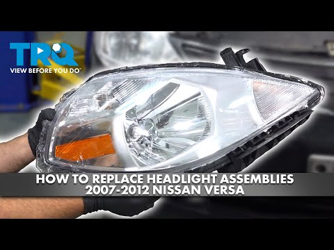 Видео: Как заменить фары в сборе на Nissan Versa 2007-2012 годов