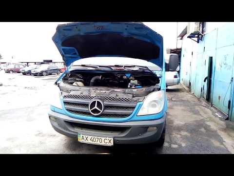 Видео: Мерседес Спринтер / Mercedes Sprinter течь тосола OM651 2.2 CDi