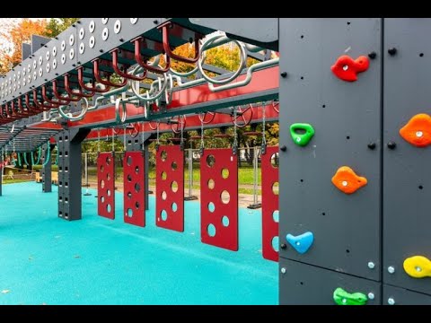 Видео: Ниндзя-площадка в парке "Яуза"