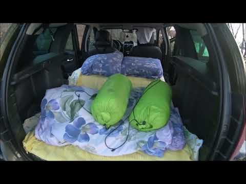 Видео: СПАЛЬНОЕ МЕСТО в рено Duster SLEEPING PLACE in Renault Duster